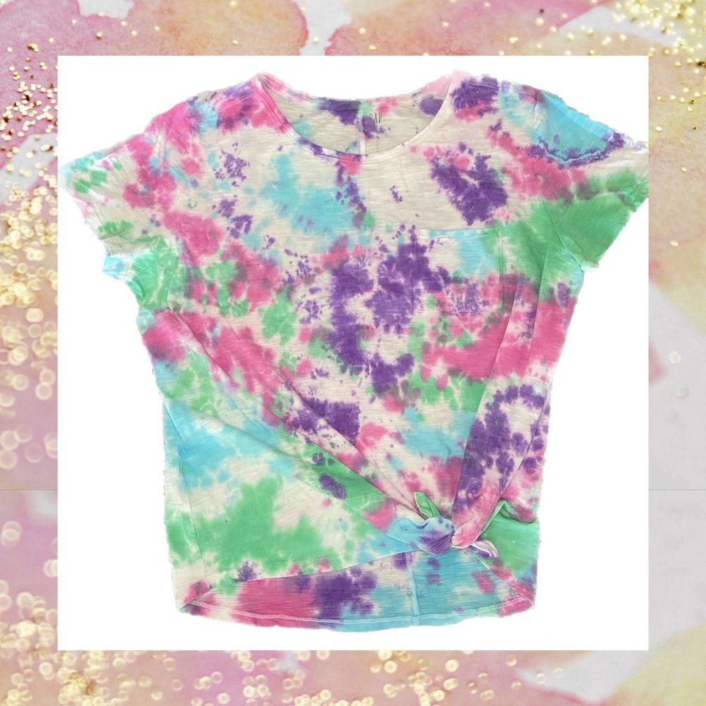 NWOT Pretty In Pastel Tie Dyed Tee Women's XXL